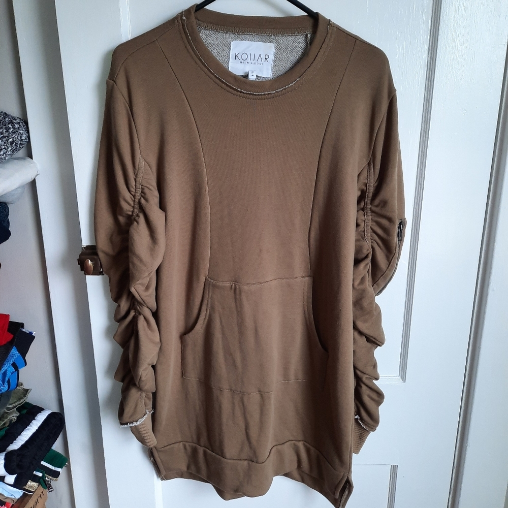 NWOT Kollar The Haxton Sweater in Earth & Brown